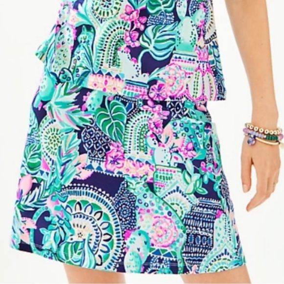 Lilly Pulitzer Lookin Sharp Brenna Pull On Skirt 🌴🦩 - Picture 5 of 8